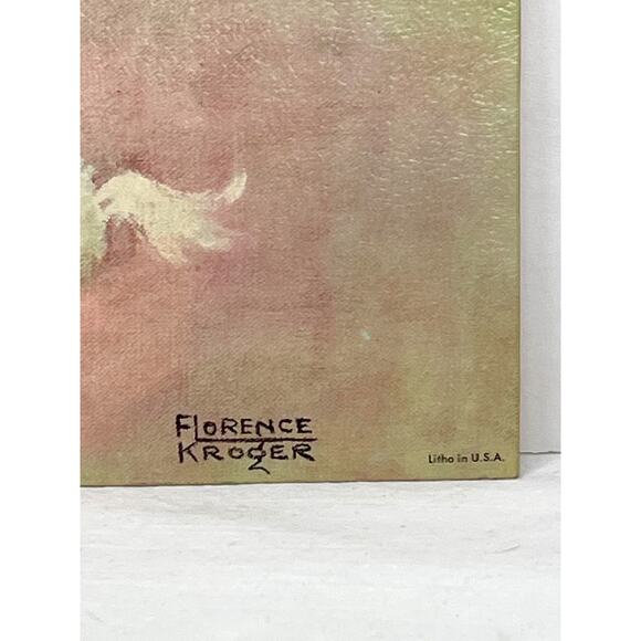 Vintage Florence Kroger Litho Print 11x14" Wake Up Time Baby Nursery Unisex - Picture 4 of 8